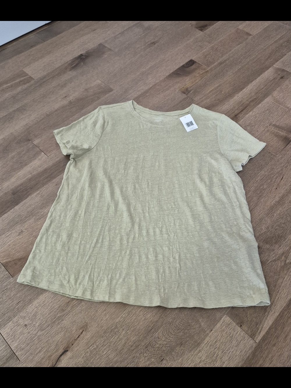 Eileen Fisher Linen Short Sleeve Crewneck Tee